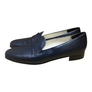 Carel Paris 1952 Black Leather 2100 Loafer Shoes Preppy Dressy